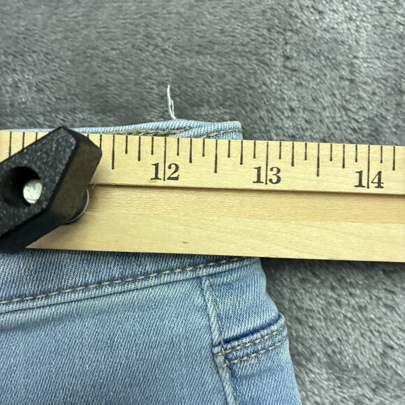 Pacsun Jeans Womens Jegging 27 Blue Light Wash Denim Bikercore Distressed Pants - Picture 10 of 13